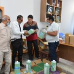 Ghallab inspects the unit of disinfection and prevention in the Faculty of Science