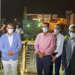 Aswan Governor and Aswan University President lay the foundational stone for the new Reception and Emergency Hospital