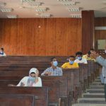 Aswan University President inspected the committees of the final exams at the Faculty of Arts
